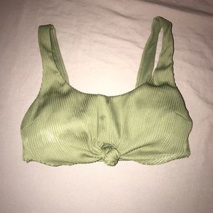 Hollister ribbed knotted bikini top